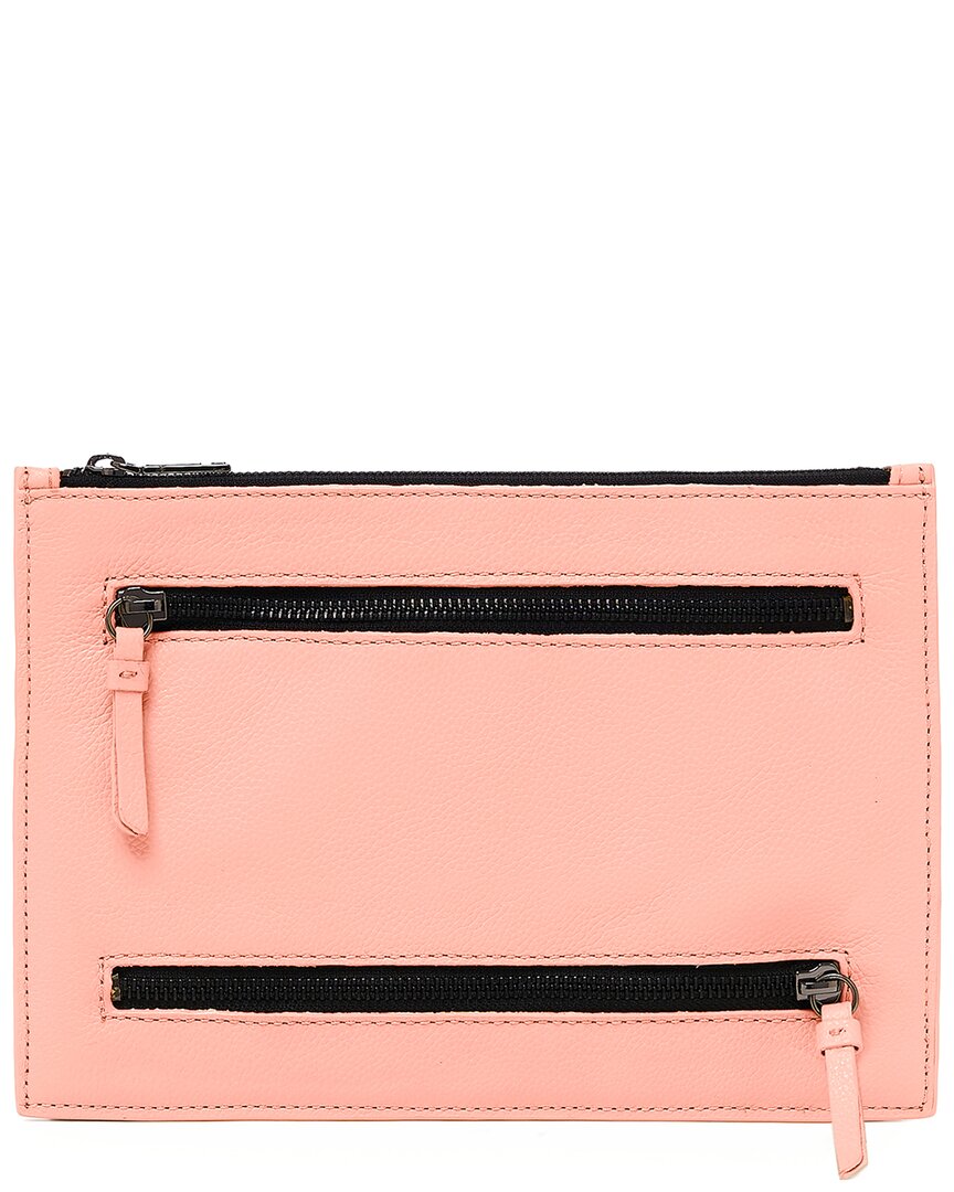 Shop Botkier Chelsea Leather Clutch In Red
