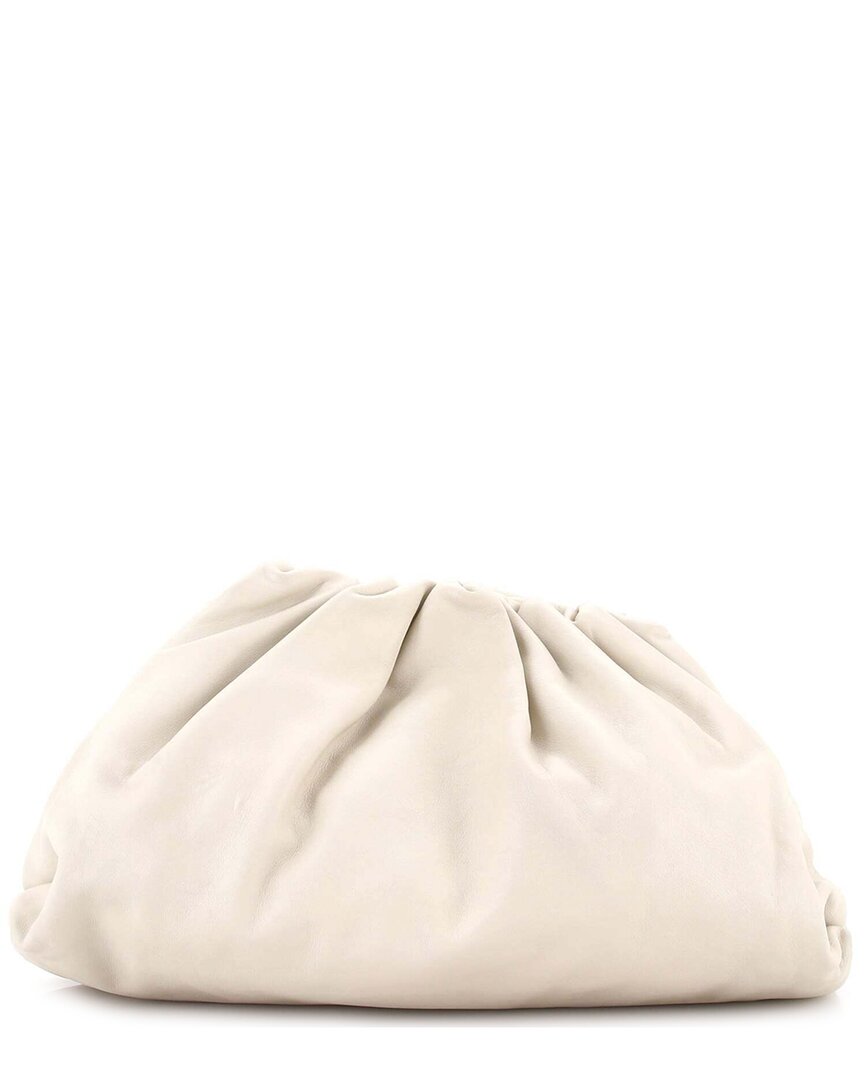 Bottega Veneta White Leather The Pouch Teen (authentic Pre-loved)