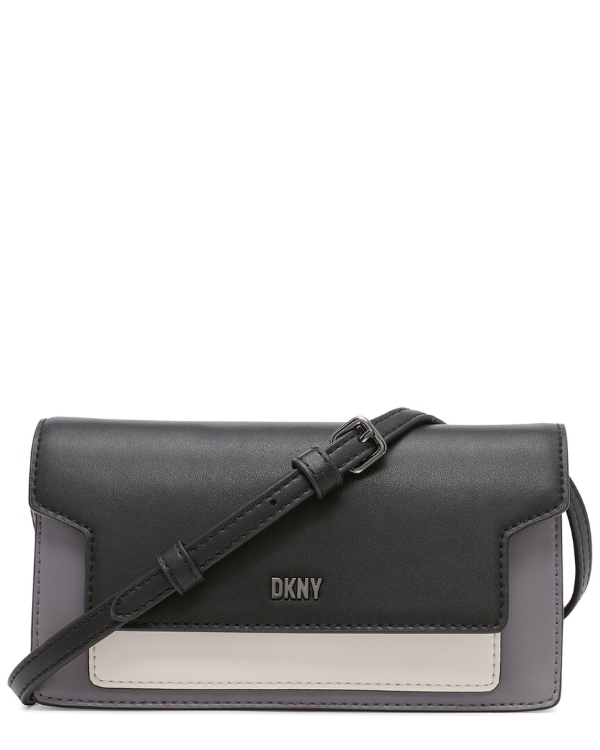 Dkny Millie Leather Shoulder Bag In Black