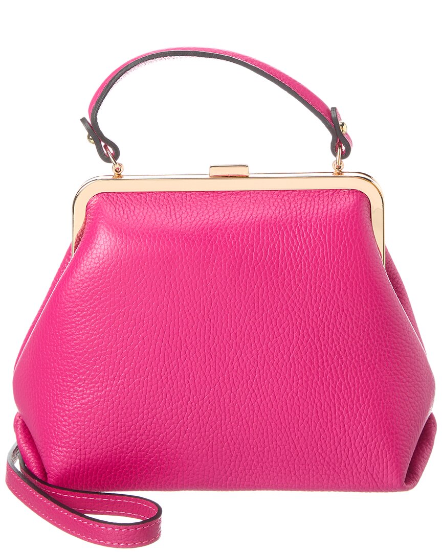 Persaman New York #1033 Leather Satchel In Pink