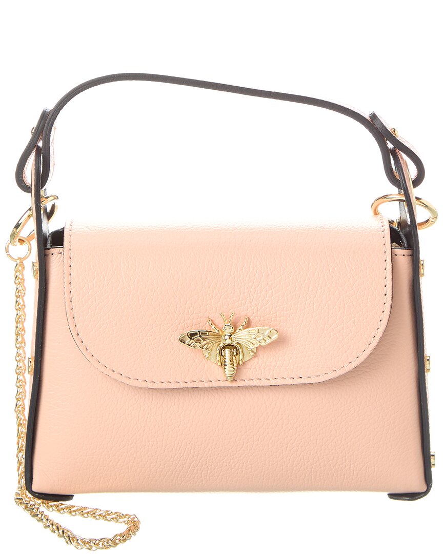 Persaman New York #1062 Leather Satchel In Pink