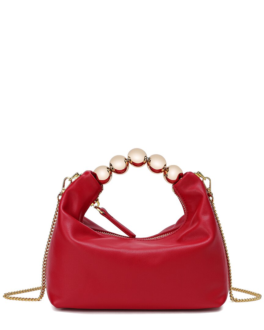 TIFFANY & FRED PARIS TIFFANY & FRED PARIS SMOOTH LEATHER TOP HANDLE SHOULDER BAG 