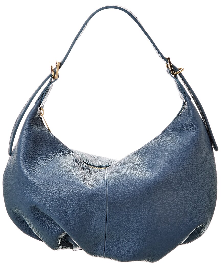 Persaman New York #1070 Leather Shoulder Bag In Blue