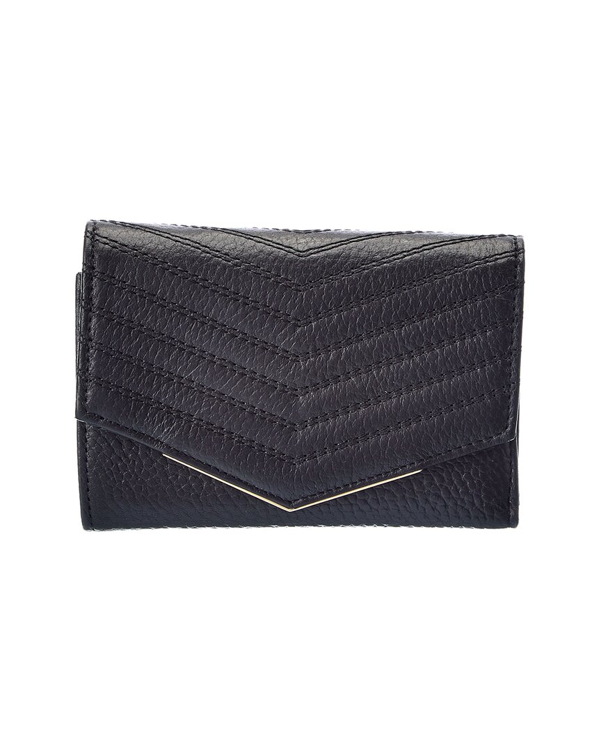 Ted Baker Jensina Quilted Leather Bifold Wallet In Black