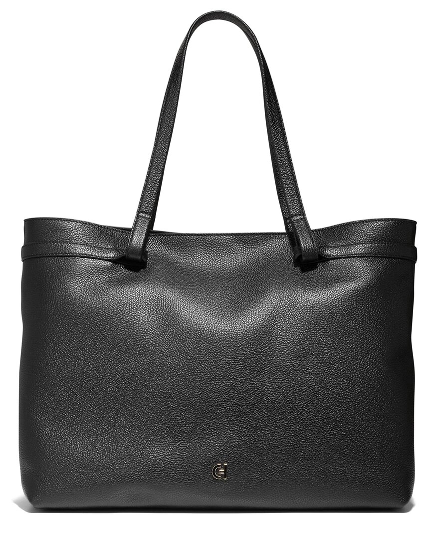 Cole Haan Essential Soft Leather Tote In Black