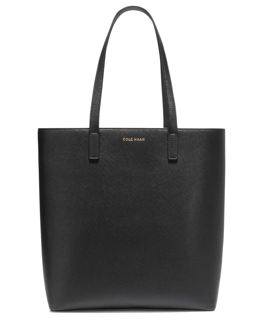 Cole Haan Go Anywhere Leather Tote In Black