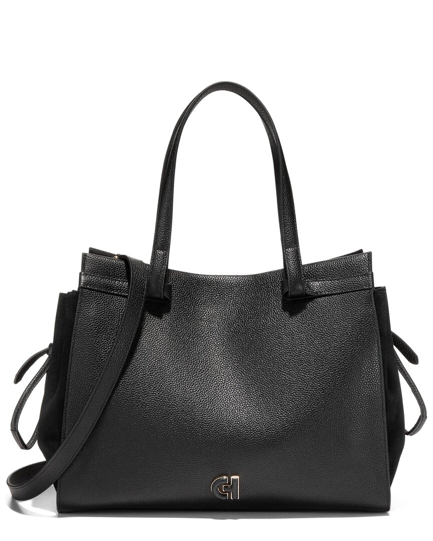 COLE HAAN COLE HAAN GRAND AMBITION SIDE-CINCH LEATHER SATCHEL
