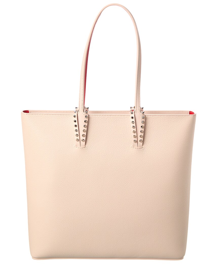 Christian Louboutin Cabata Zipped Ns Tote In Leather In White