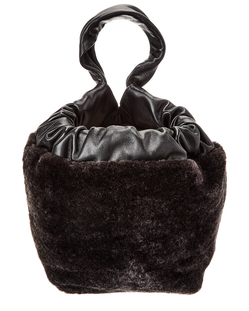 Jil Sander Drawstring Leather Bucket Bag