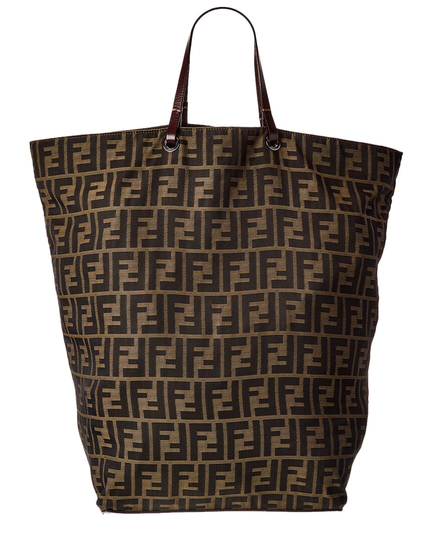 Fendi Brown Monogram Canvas Mamma (authentic Pre-loved)