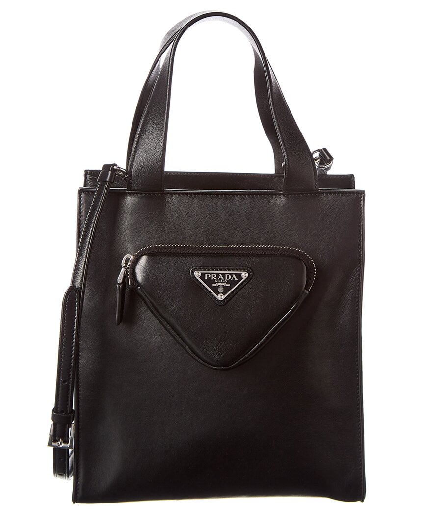 【関税送料込】Prada Mini Nappa Leather Shopping Tote Prada Mini Nappa Leather Shopping Tote In Black | ModeSens