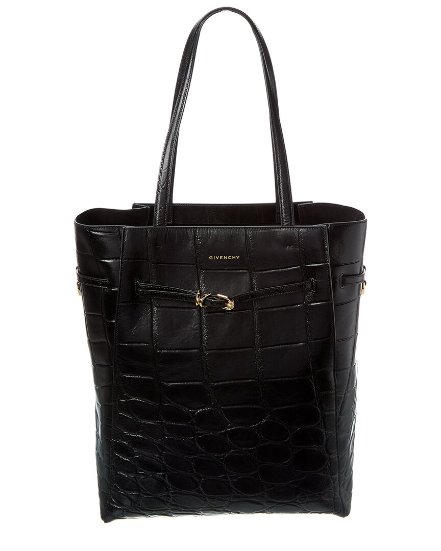 Givenchy Voyou Medium Croc-embossed Leather Tote