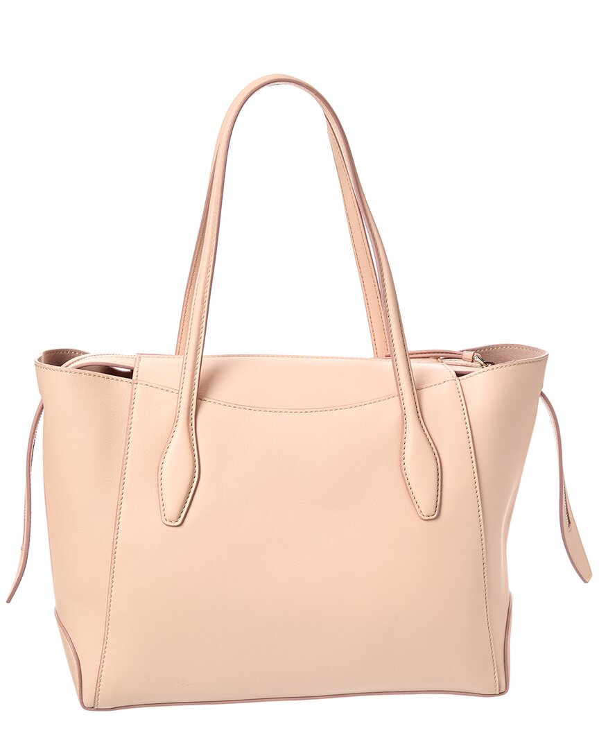 Tod's Logo Media Leather Tote