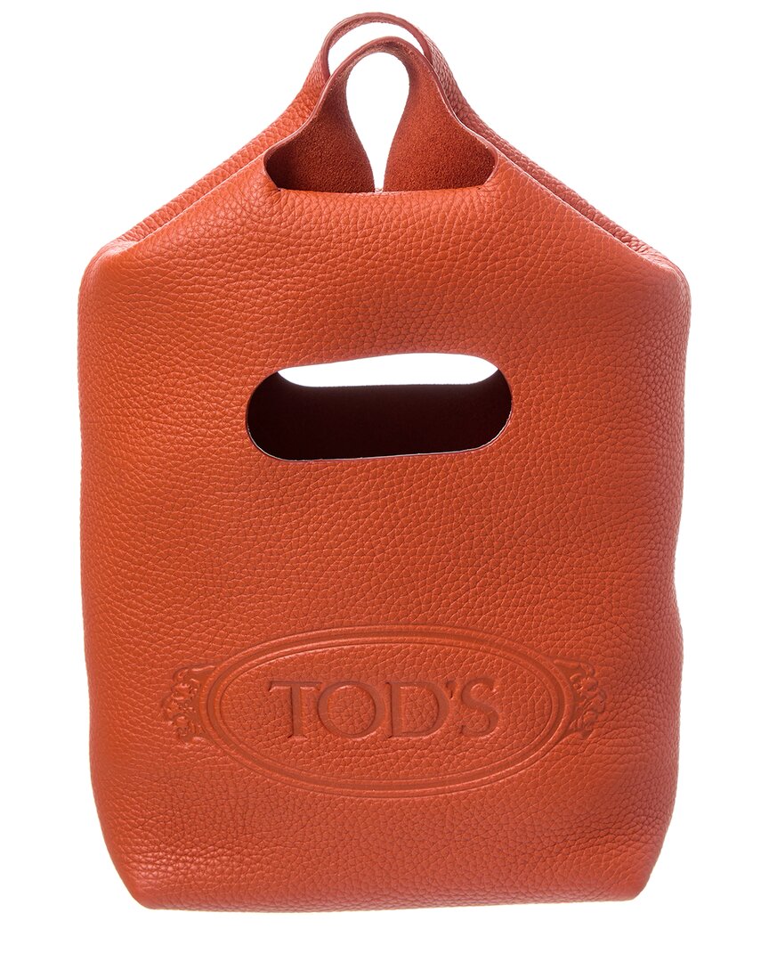 Tod's Logo Mini Leather Tote