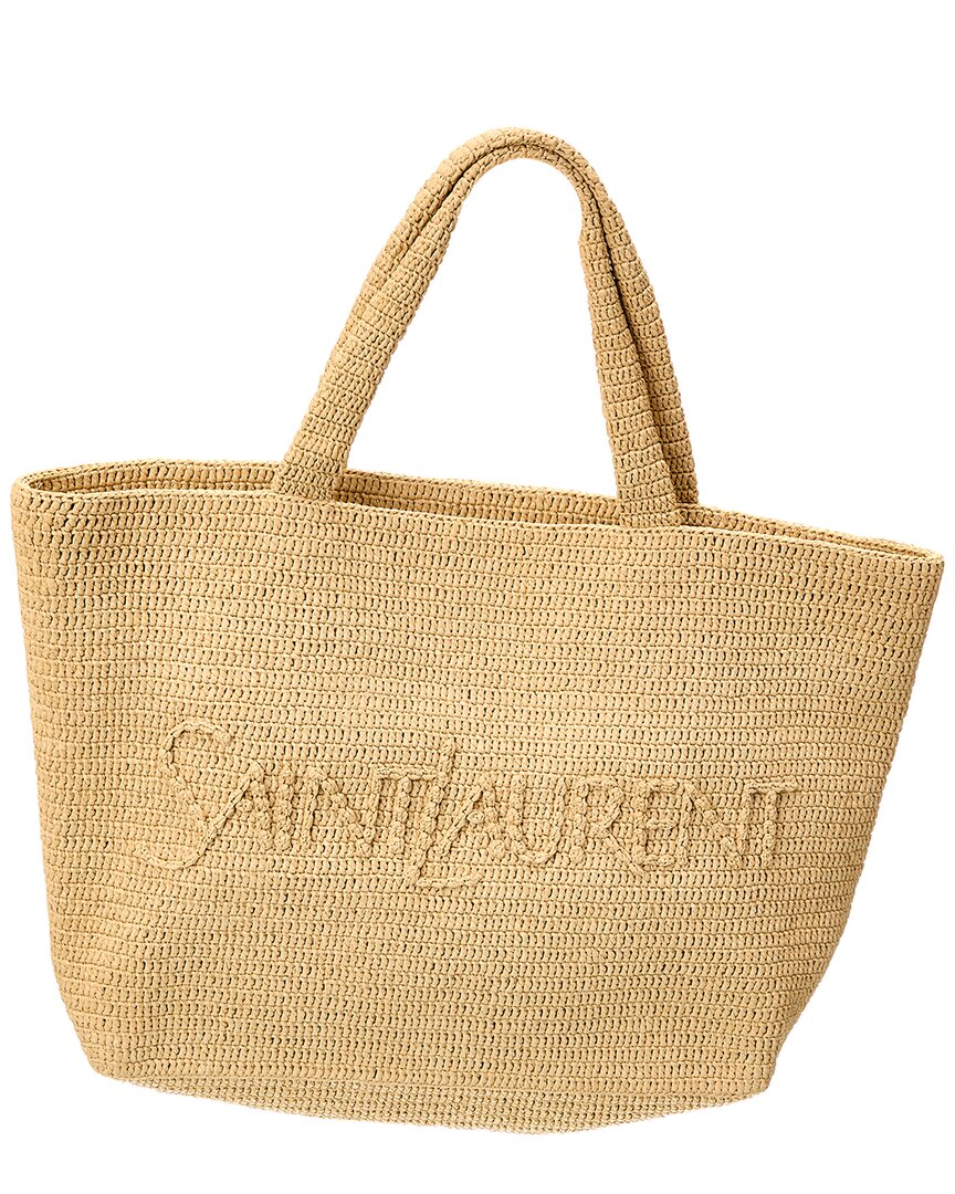 Saint Laurent Raffia Tote