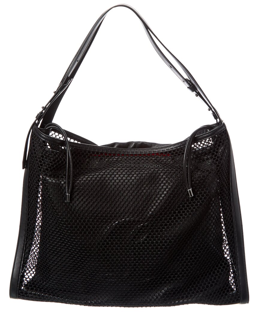 Christian Louboutin Baggy Mesh & Leather Tote