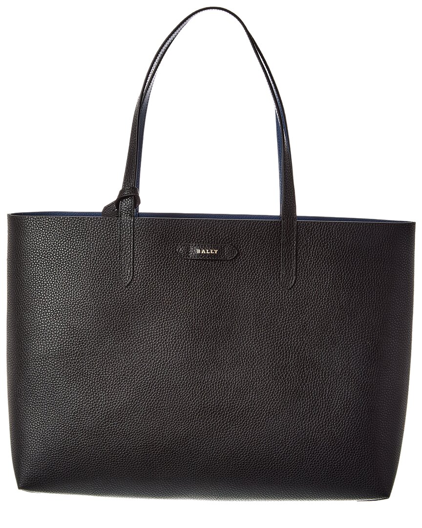 Bally Rory Leather Tote In Black