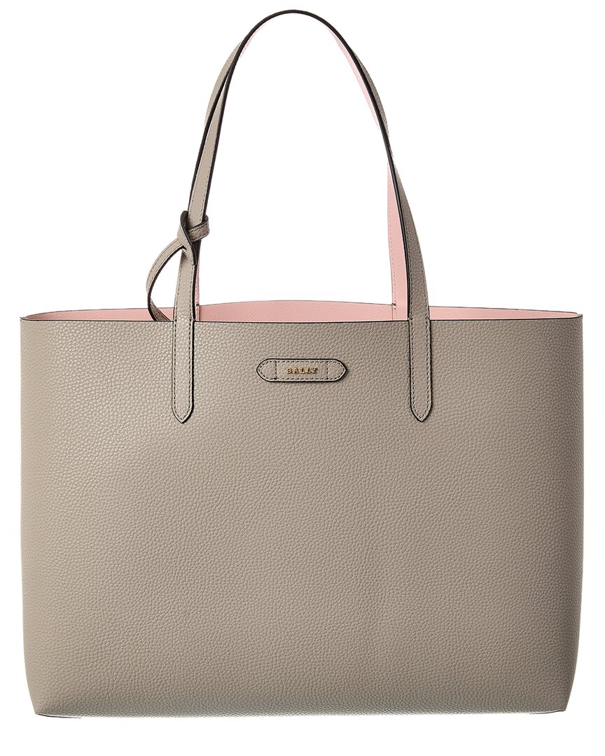 Bally Rory Leather Tote In Sand