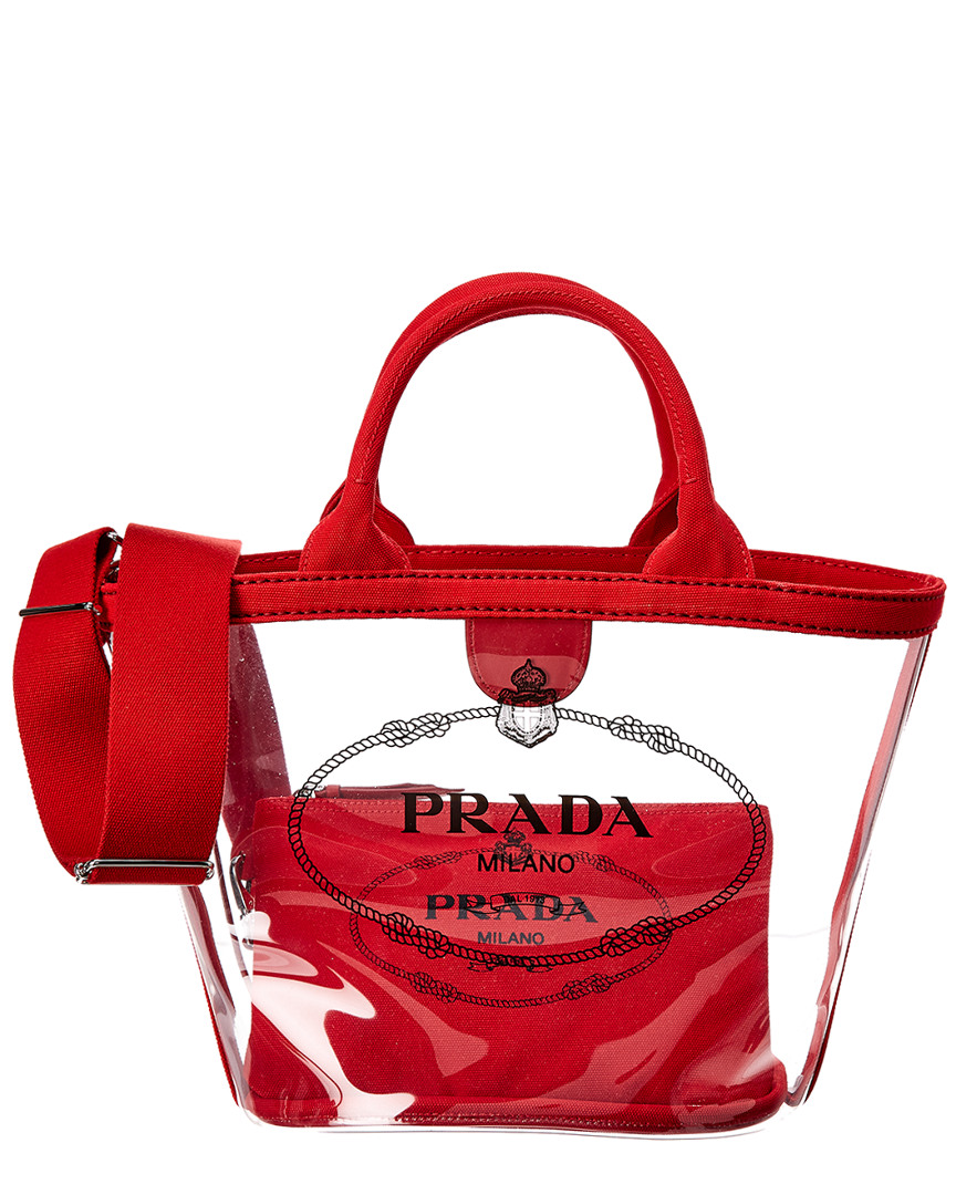 prada plexiglass tote