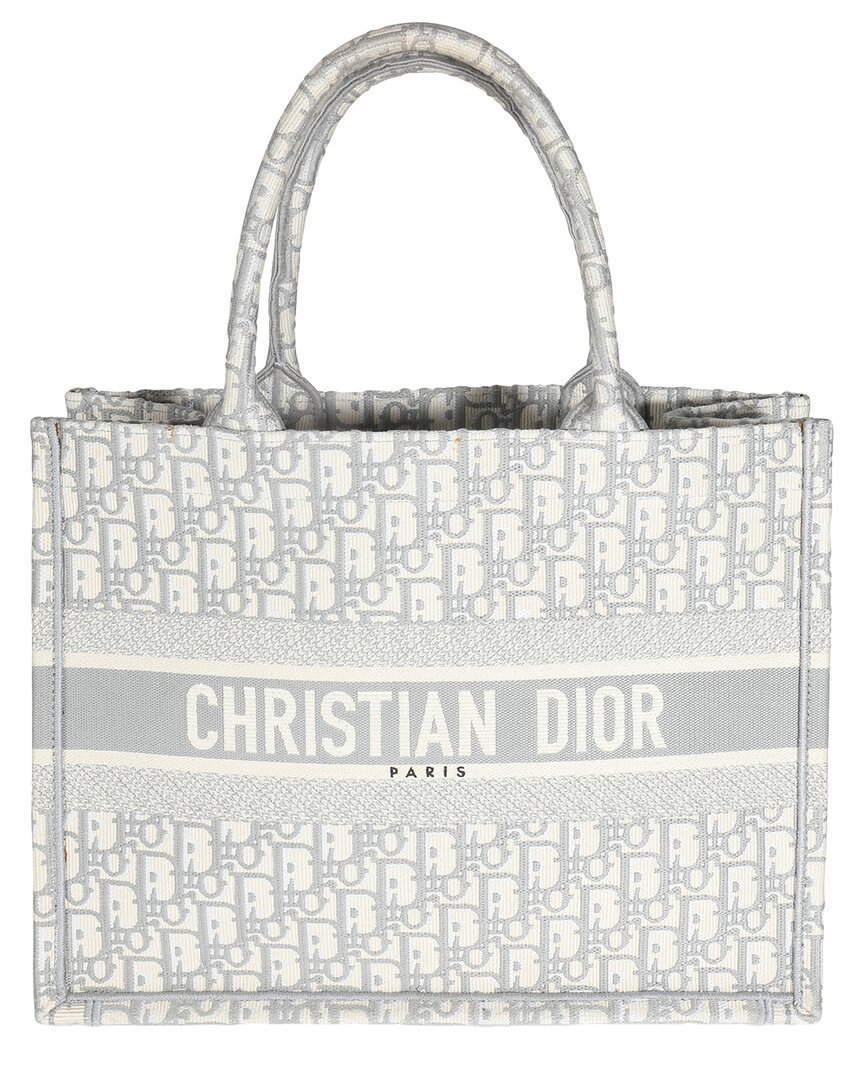 Dior Christian  Book Medium Oblique Canvas Tote