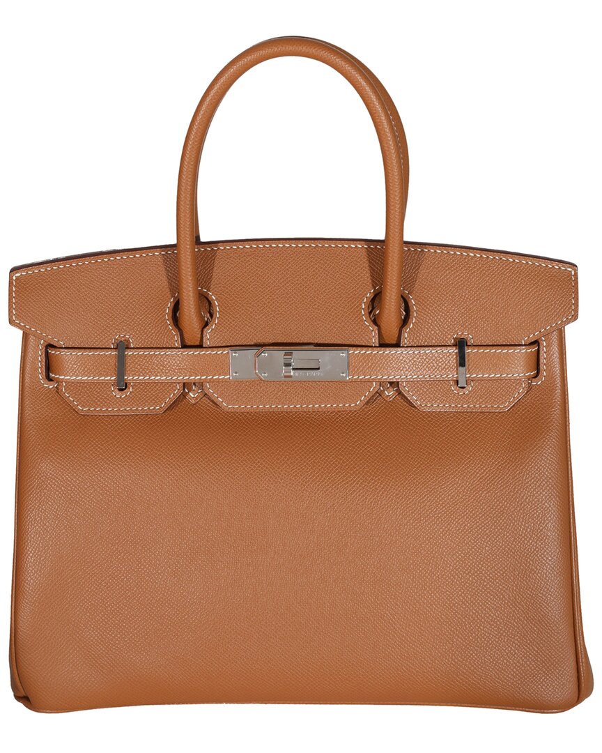 Pre-owned Hermes Hermès Blue Leather Kelly Retourne 25 Phw (authentic Pre-loved)
