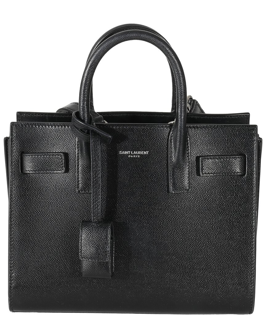 Saint Laurent Sac De Jour Nano Leather Tote
