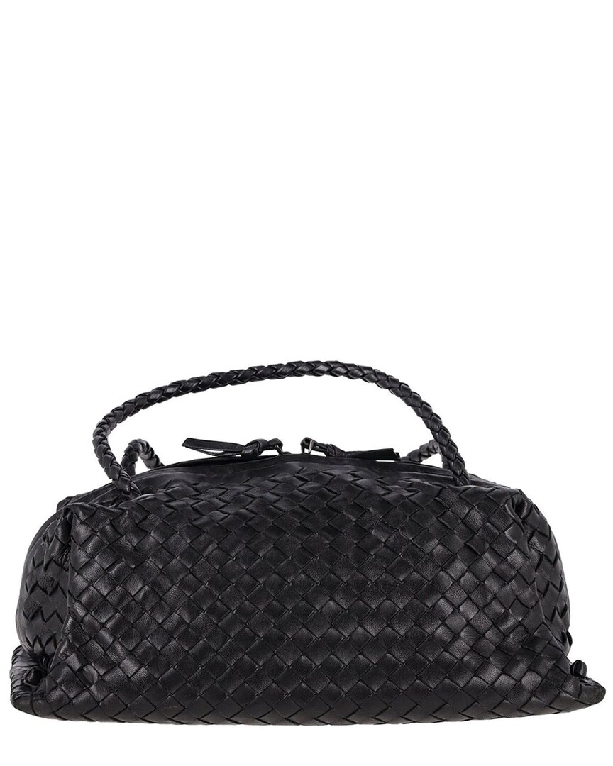 Bottega Veneta Black Intrecciato Leather Tote (authentic Pre-loved)