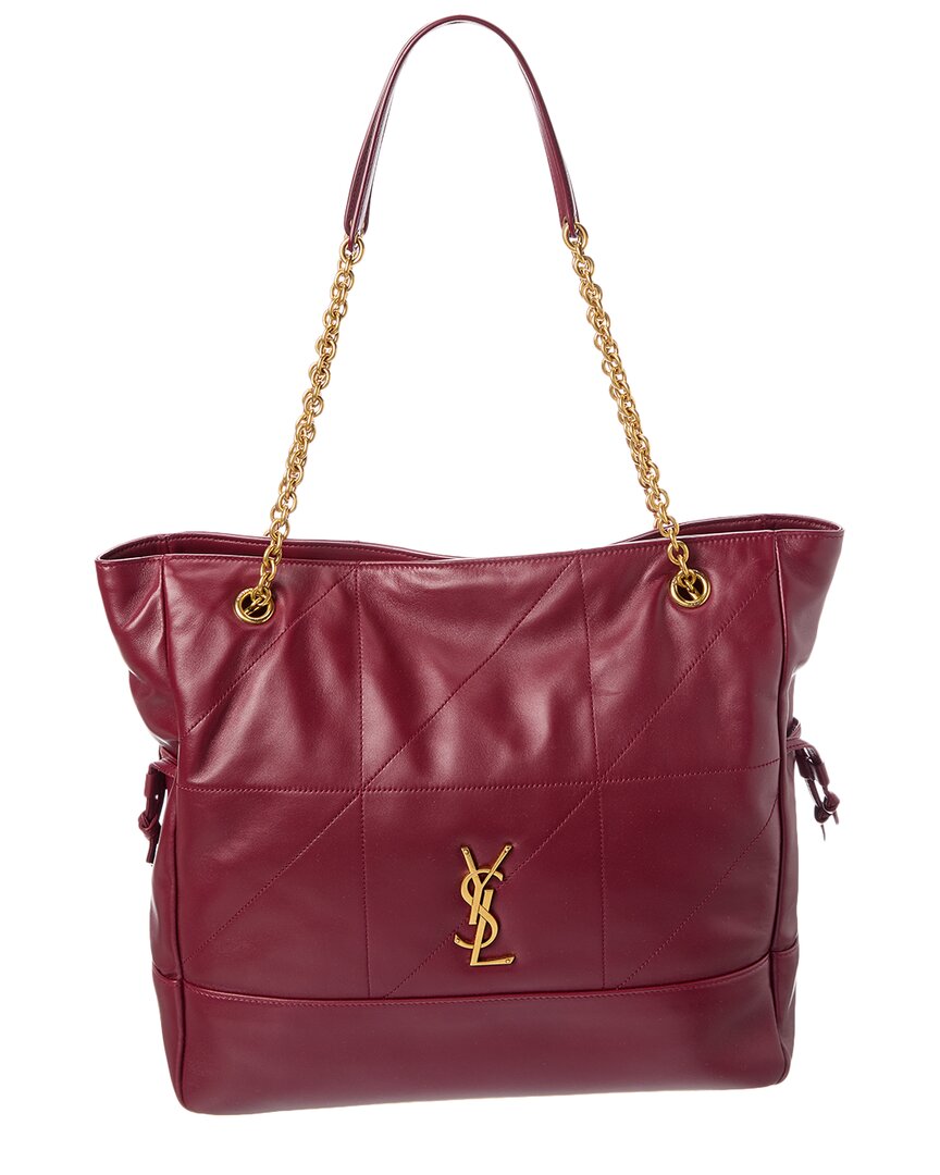 Saint Laurent Jamie Leather Shopping Tote