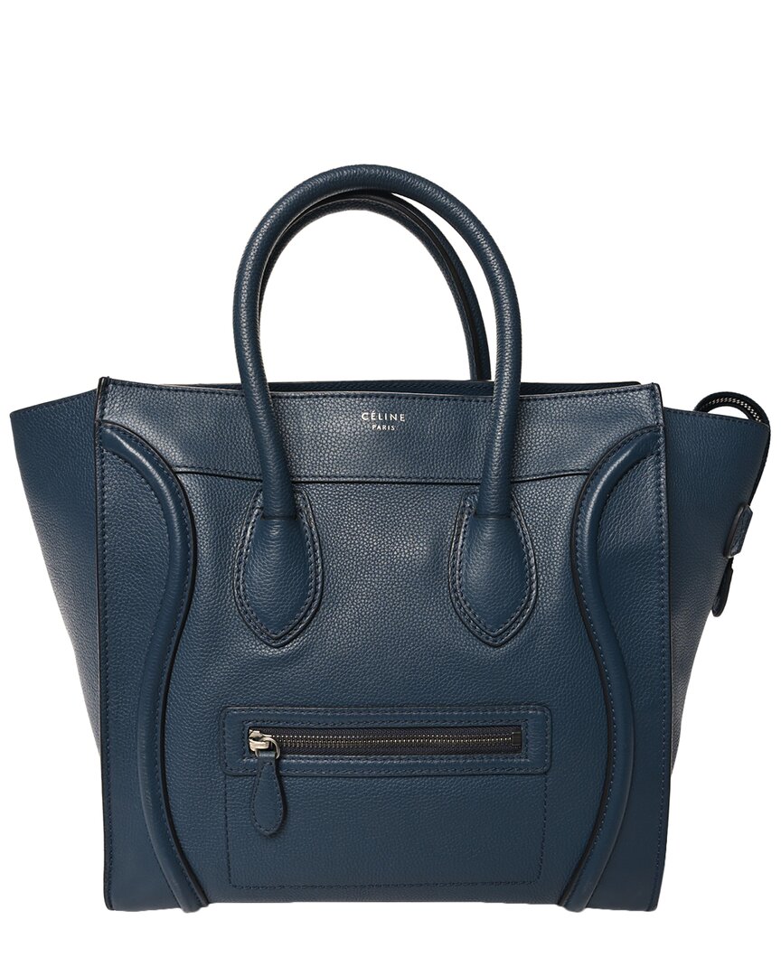 Celine Orange Drummed Leather Mini Luggage (authentic Pre-loved)