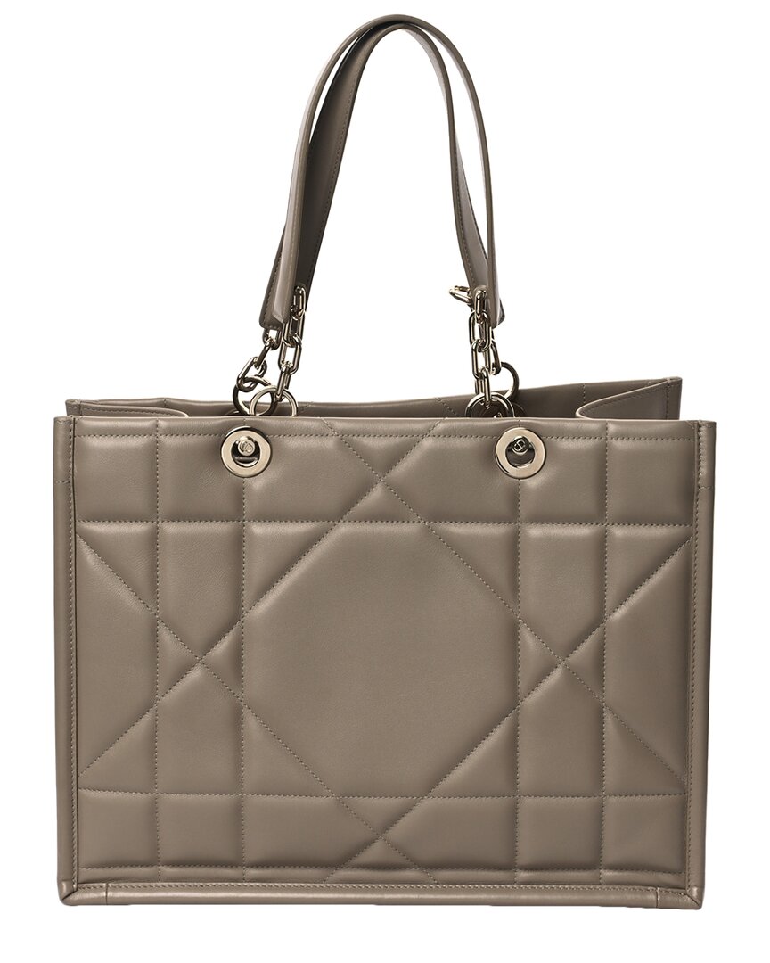 Dior Hazelnut Cannage Leather Archi Medium Essential Tote (authentic Pre-  Loved)