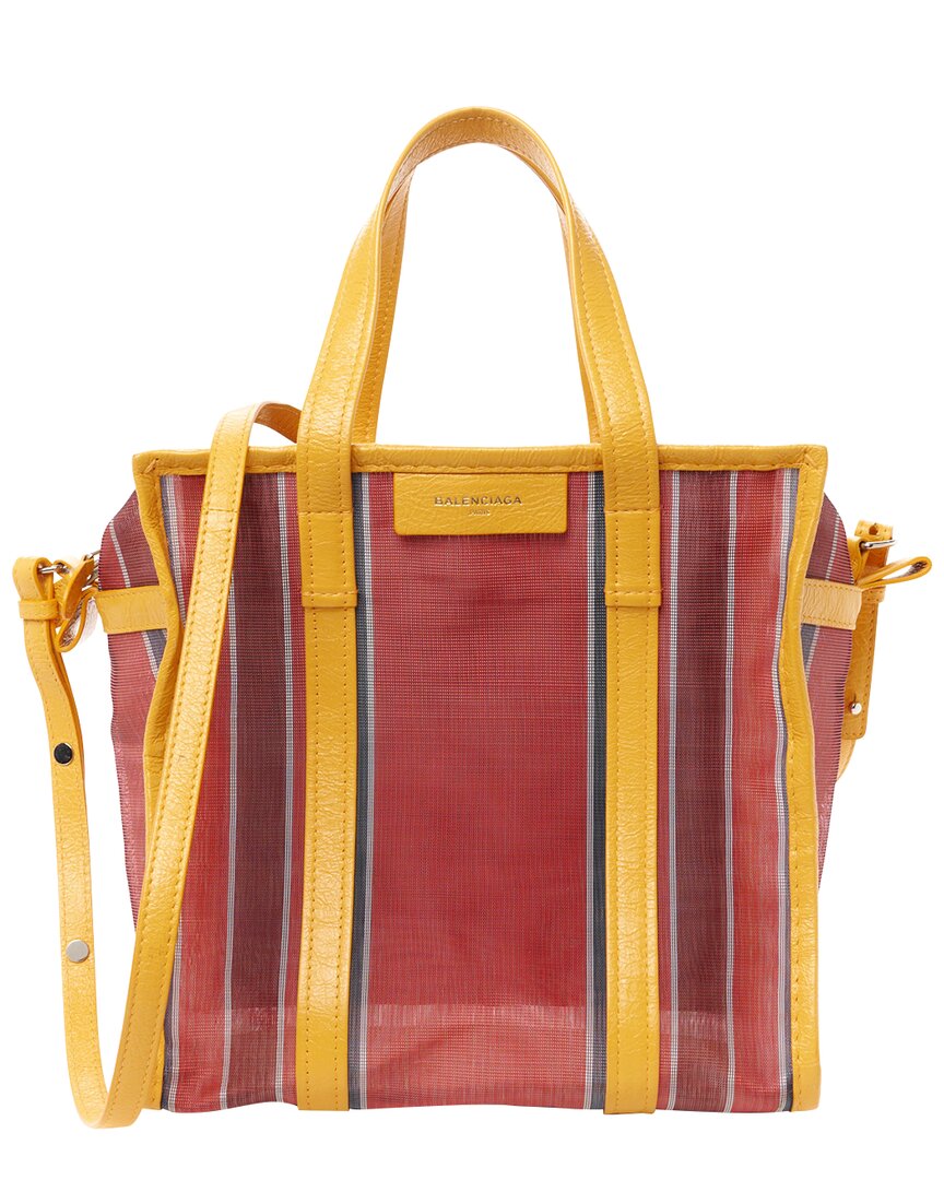 Balenciaga Red Canvas S Bazar Shopper Tote (authentic Pre-loved)