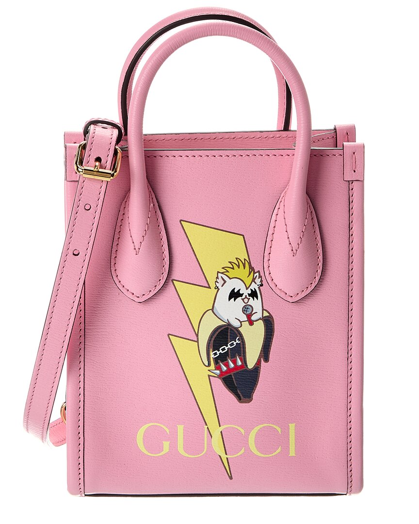 Gucci X Bananya Mini Leather Tote