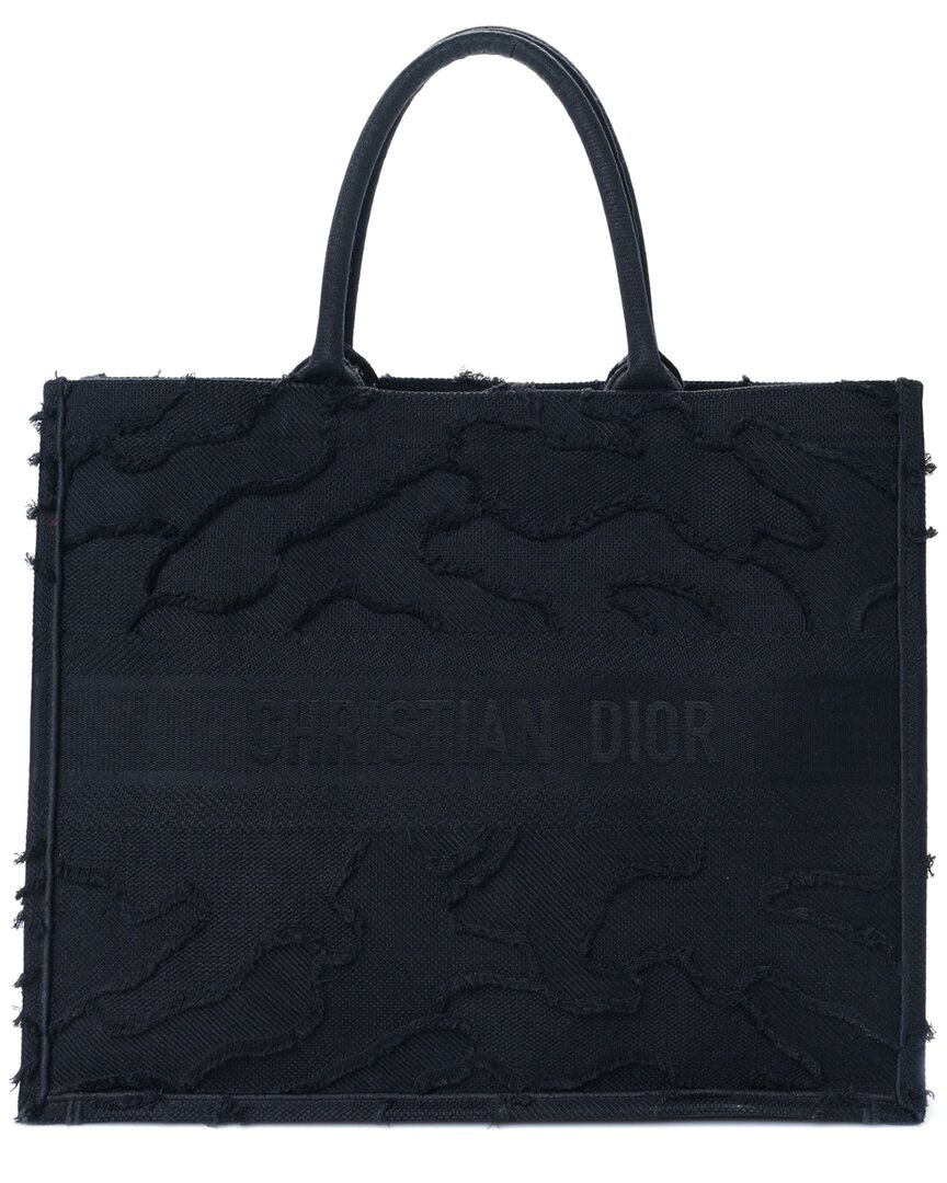 Dior Blue Canvas Camouflage Book Tote (authentic Pre-loved)