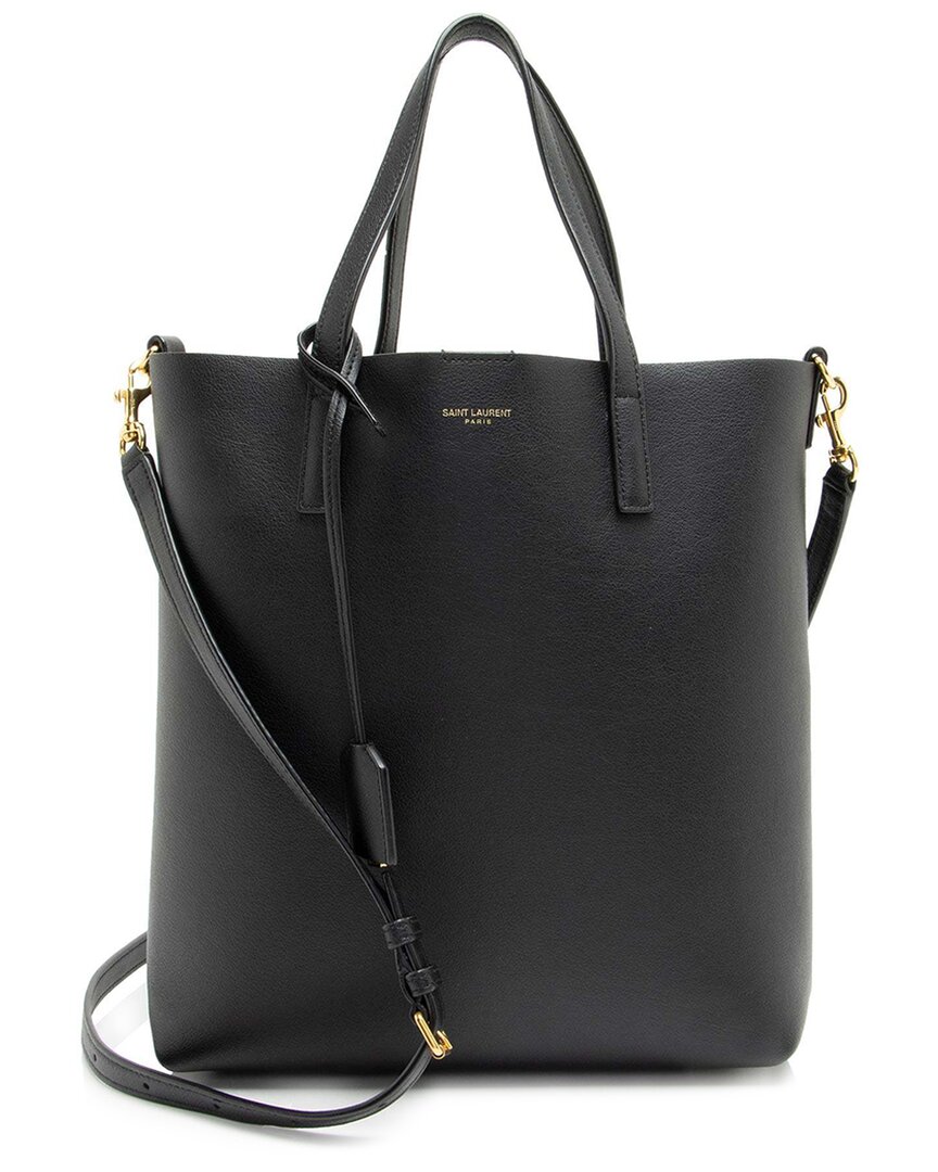 Saint Laurent Black Calfskin Toy Shopping Tote (authentic Pre-loved)