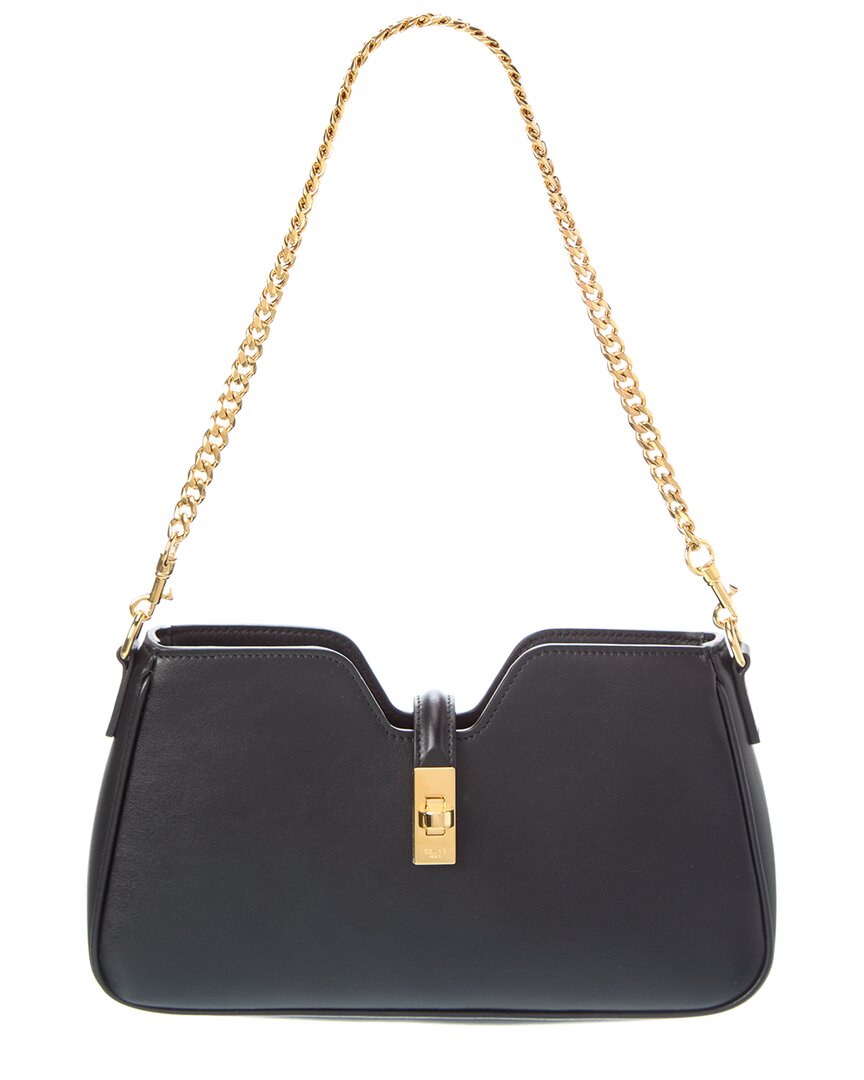 Celine Camille 16 Leather Shoulder Bag In Black