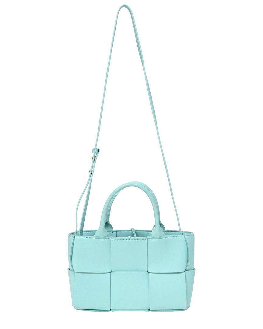 Bottega Veneta Blue Lambskin Leather Mini Arco Tote Bag (authentic Pre-loved)