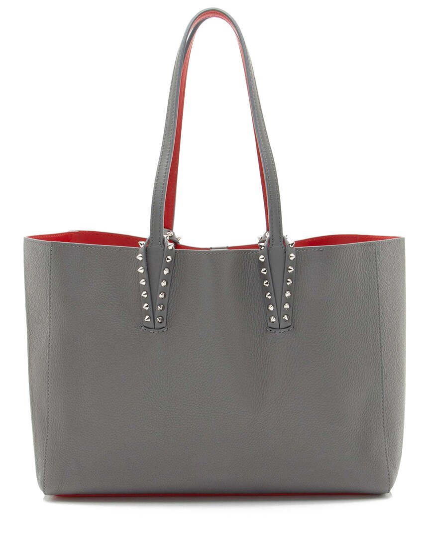 Christian Louboutin Grey Leather Cabata Small Tote (authentic Pre-loved)