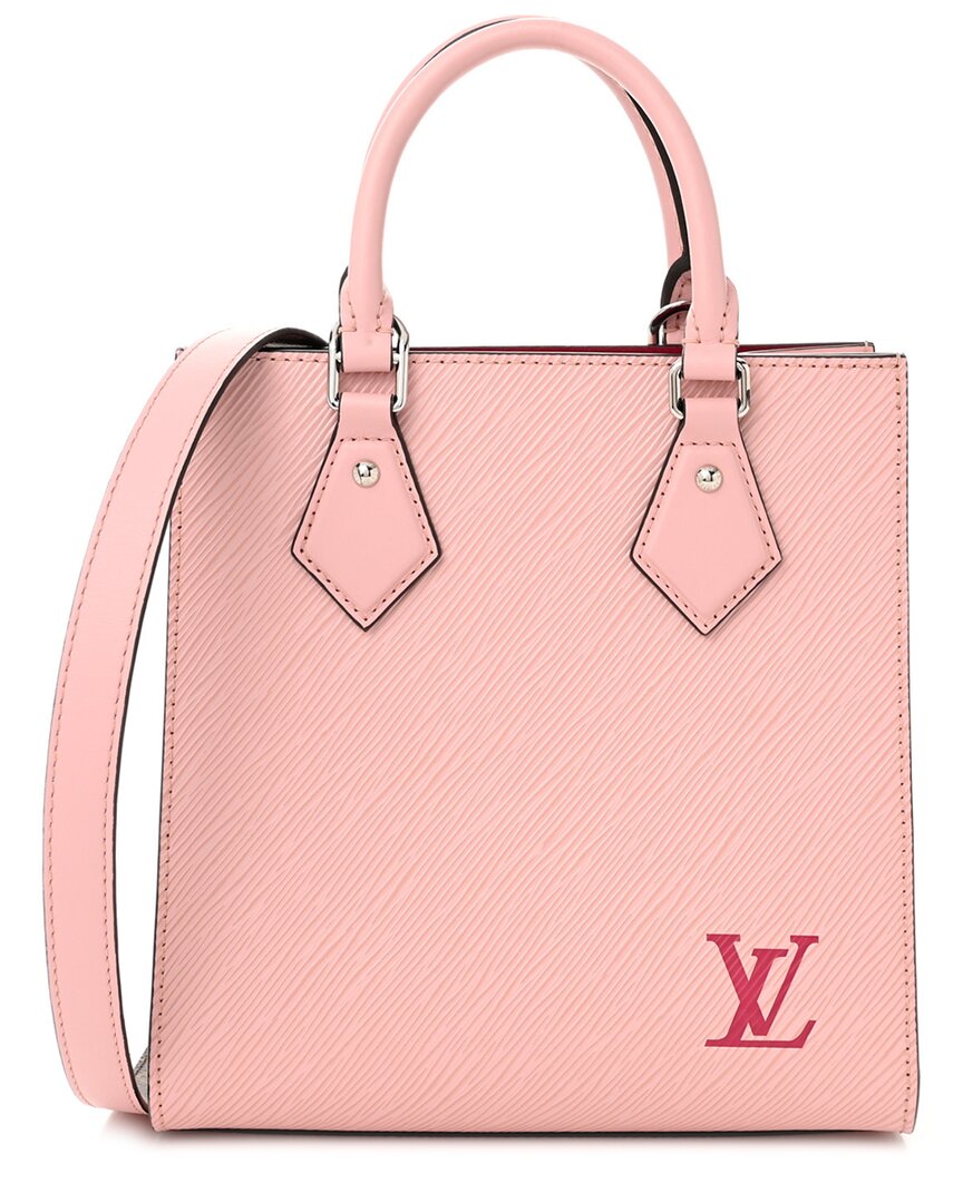 Pre-owned Louis Vuitton Rose Ballerine Epi Leather Sac Plat (authentic Pre-loved)