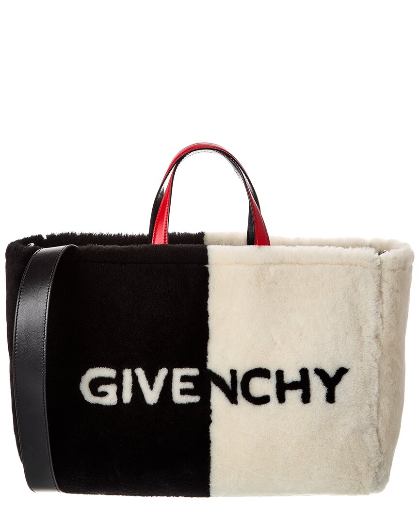 Givenchy Medium Shearling & Tote In Multi