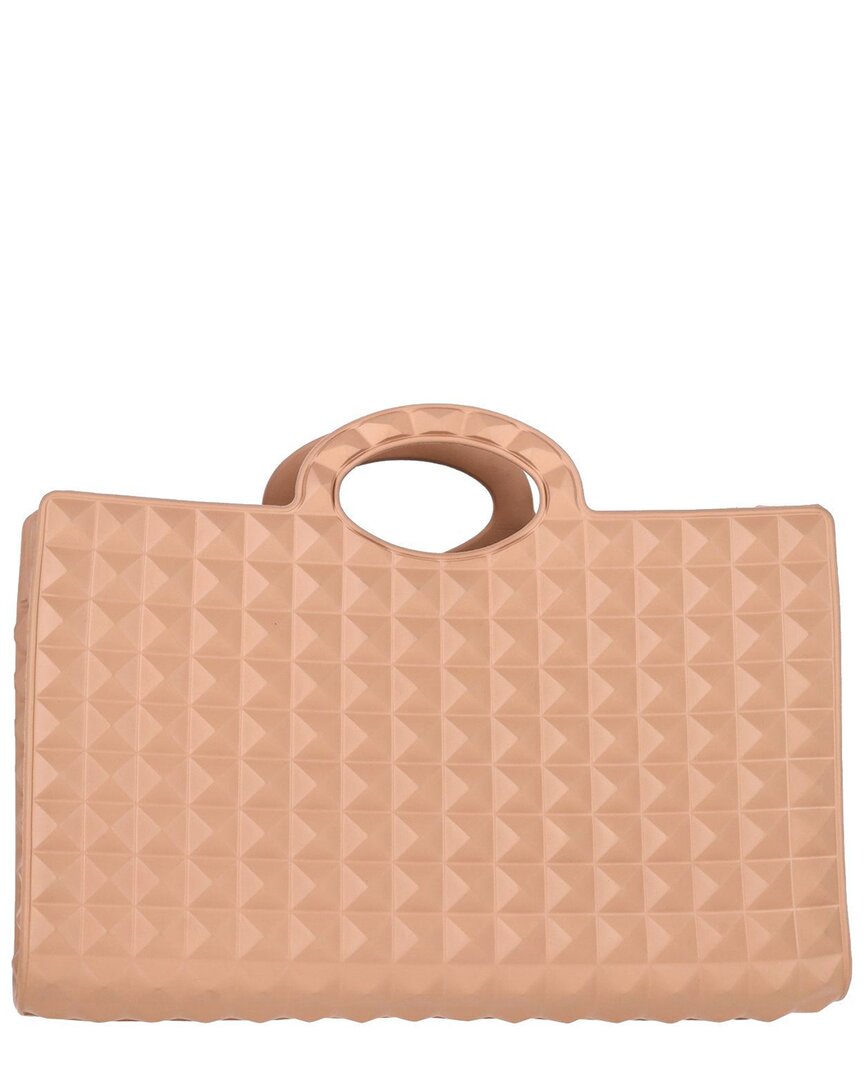 Valentino Garavani Valentino Peach Rubber Troisième Tote (authentic Pre-loved)
