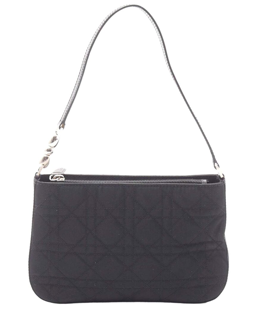 Dior Black Enamel Malice Pearl Cannage Handbag (authentic Pre-loved)