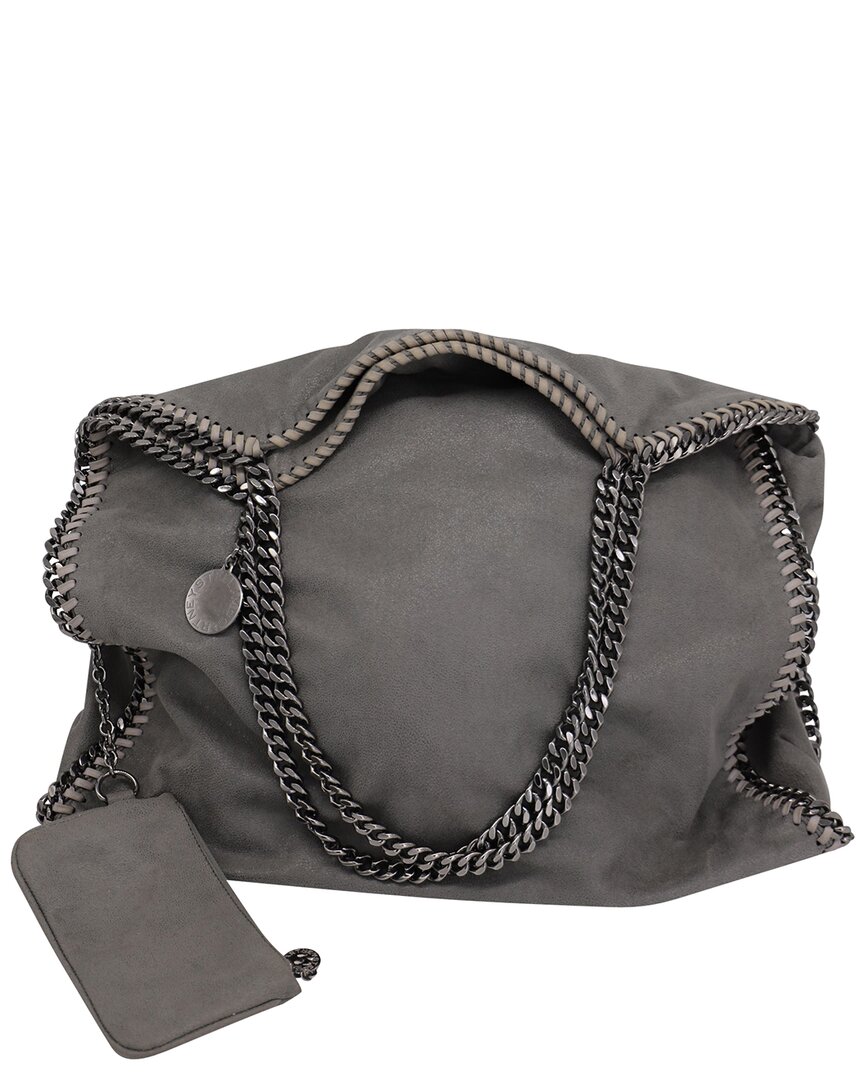 Stella Mccartney Grey Recycled Polyester Falabella Tote (authentic Pre-loved)