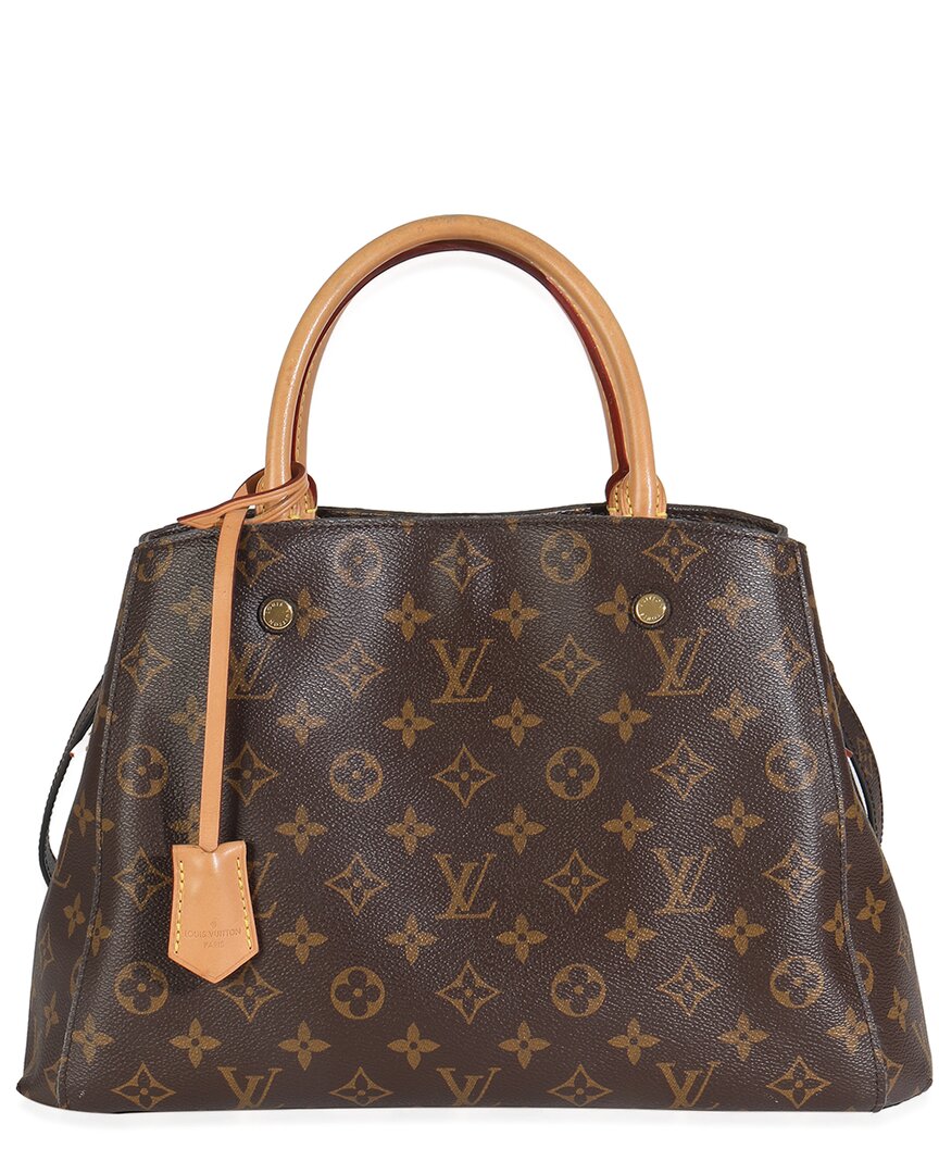 LOUIS VUITTON Pre-owned Brown Monogram Canvas Montaigne Mm (authentic Pre-loved)