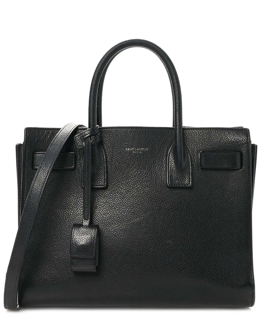 Saint Laurent Sac De Jour Small Canvas Tote In Black