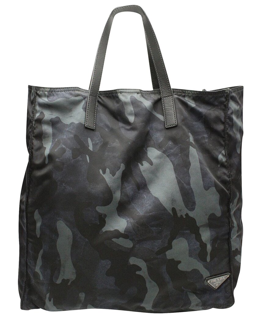 Prada Camouflage Convertible Tote (authentic Pre-loved) In Black