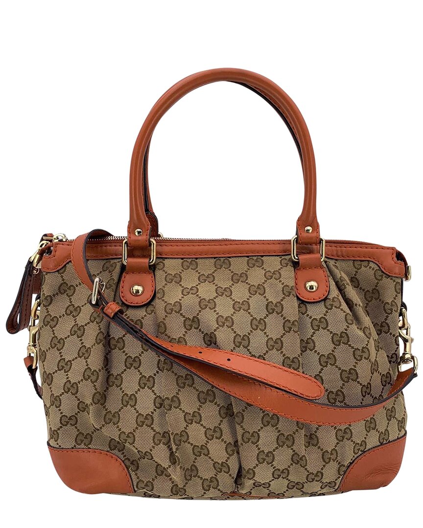 Gucci Beige Cotton Sukey Tote (authentic Pre-loved)