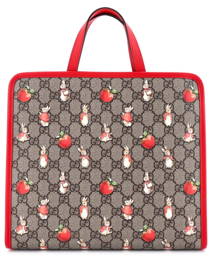Gucci Children's Tote Printed Gg Coated Canvas With Leather Medium (authentic  Pre-loved) In Multi