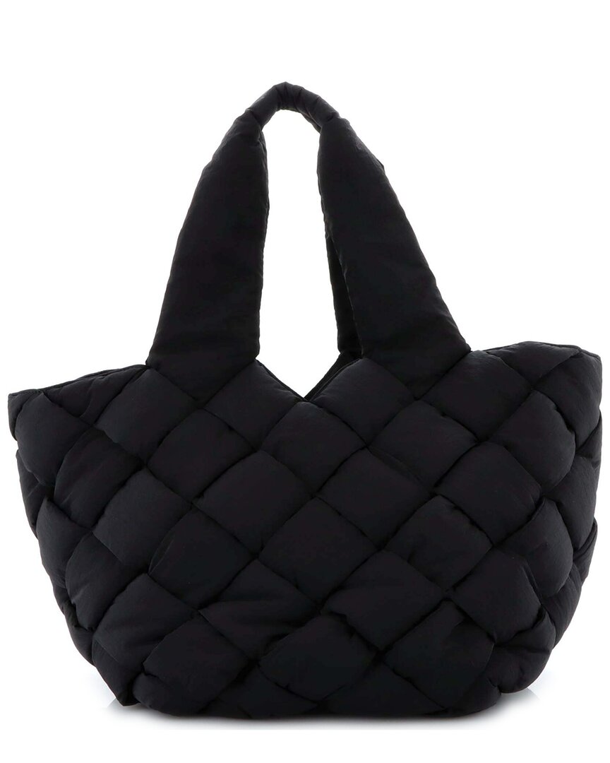 Bottega Veneta Black Intrecciato Nylon Cassette Paper Tote (authentic Pre-  Loved)