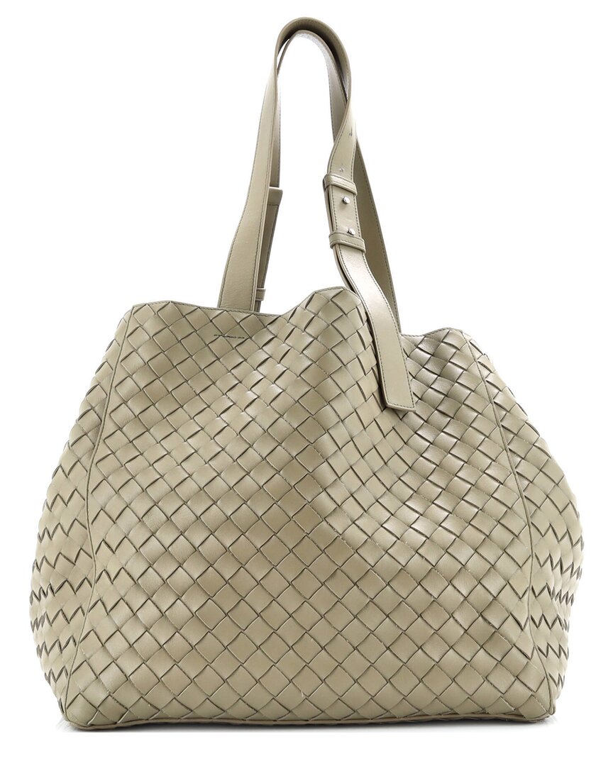 Bottega Veneta Green Intrecciato Nappa Cube Tote Bag Intrecciato Nappa  (authentic Pre-loved)