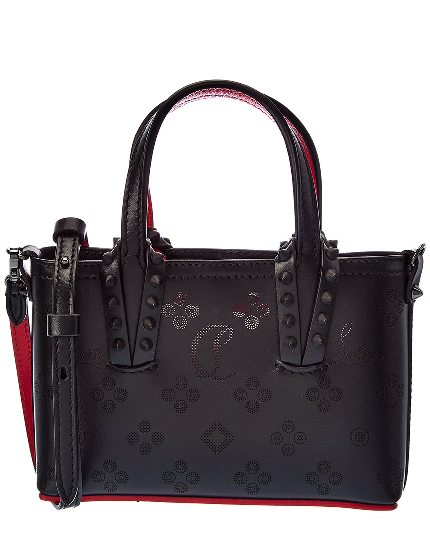 Cabata E/W nano - Tote bag - Calf leather Loubinthesky print - Bianco -  Christian Louboutin